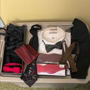 Men's Red Bow Tie - Unbranded Formal Accessory